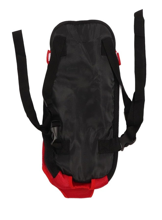 Pets Empire Pet Dog Carrier Adjustable & Breathable Front Chest Backpack Legs Out Cat Puppy Tote Holder Bag, Hold Upto Weight 3kgs- (Small, RED) - Image 2